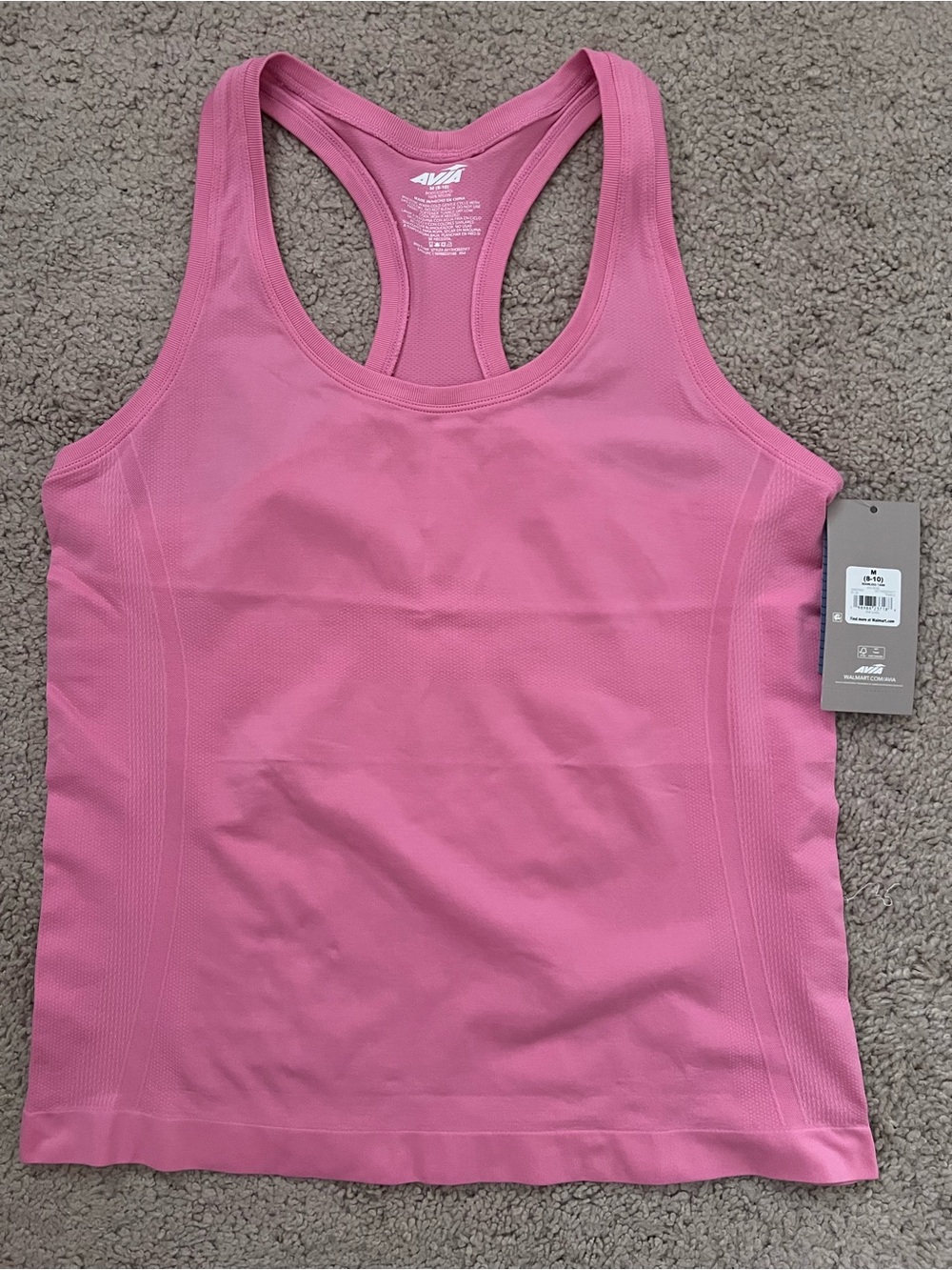 Avia Pink Racerback Athletic Tank